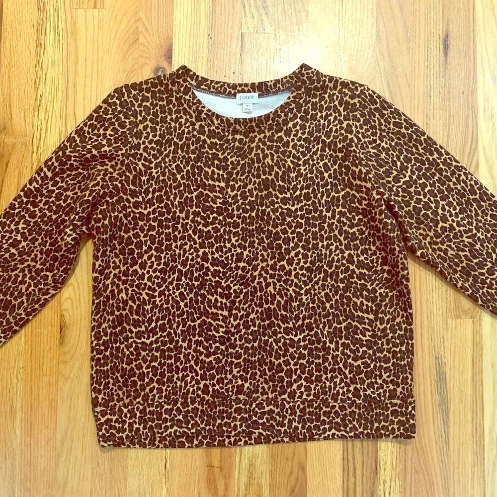 Jcrew Factory Leopard Sweatshirt